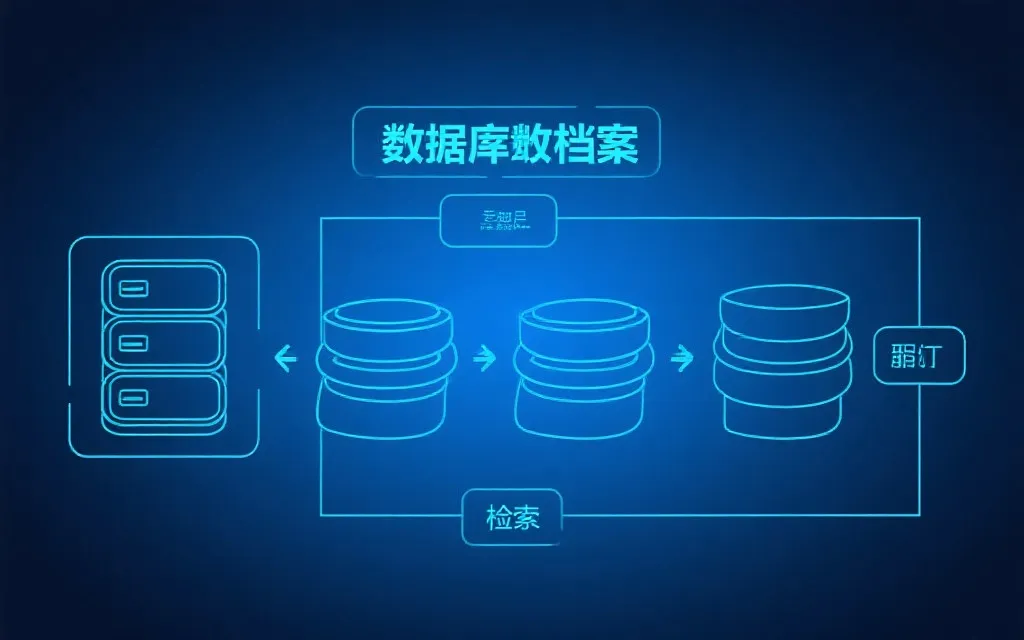 数据库归档与数据检索流程图